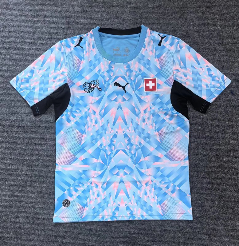 AAA Quality Switzerland 2026 World Cup Away Blue Leaked Jersey